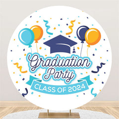 Lofaris Class 2024 Balloon Round Graduation Party Backdrop