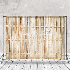 Lofaris Classic Bamboo Texture Natural Wood Backdrop For Photo