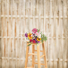 Lofaris Classic Bamboo Texture Natural Wood Backdrop For Photo