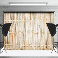 Lofaris Classic Bamboo Texture Natural Wood Backdrop For Photo