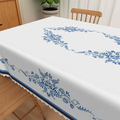 Lofaris Classic Blue And White Porcelain Pattern Tablecloth