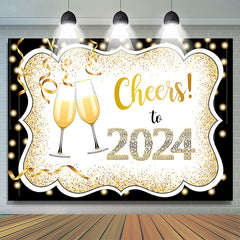 Lofaris Classic Cheers To 2023 Happy New Year Holiday Backdrop