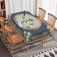 Lofaris Classic Flower Pattern Rectangle Tablecloth