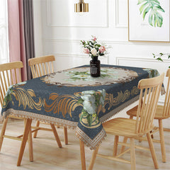 Lofaris Classic Flower Pattern Rectangle Tablecloth