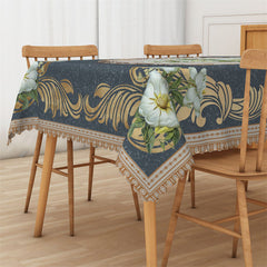 Lofaris Classic Flower Pattern Rectangle Tablecloth