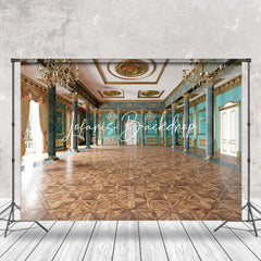 Lofaris Classic Gorgeous Floor Green Ballroom Photo Backdrop