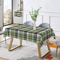 Lofaris Classic Green Tartan Plaid Rectangle Tablecloth