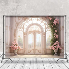 Lofaris Classic Luxury Flower Door Spring Sunshine Backdrop