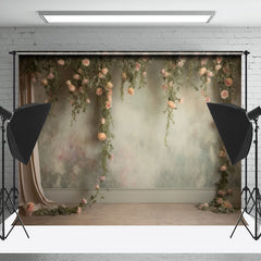 Lofaris Classic Pink Rose Portrait Backdrop For Photography