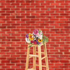 Lofaris Classic Red Brick Wall Photography Photo Backdrop