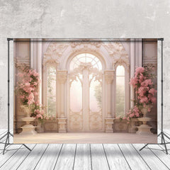 Lofaris Classic Relief Luxury Door Flower Photo Backdrop