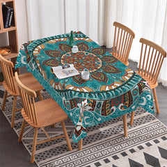 Lofaris Classic Totem Pattern Rectangle Tablecloth