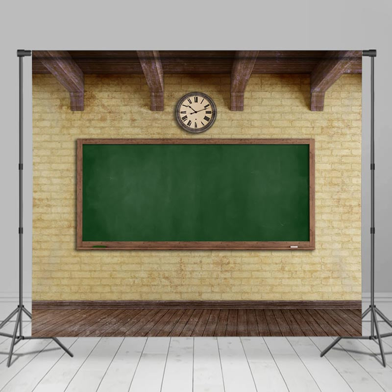 Lofaris Classroom Floor Brick Wall Back To School Backdrop