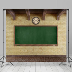 Lofaris Classroom Floor Brick Wall Back To School Backdrop