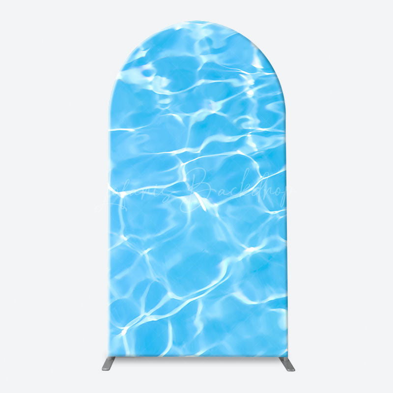 Lofaris Clean Water Waves Summer Arch Pool Party Backdrop