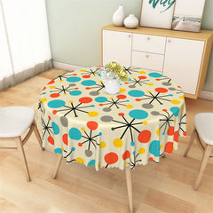 Lofaris Clolrful Abstract Stuff Repeat Round Tablecloth