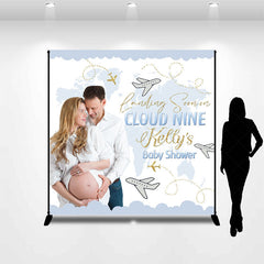 Lofaris Cloud Nine Sky Custom Photo Baby Shower Backdrop