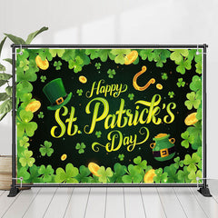 Lofaris Clover Border Gold Coins St Patricks Day Backdrop