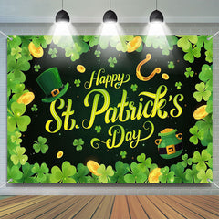 Lofaris Clover Border Gold Coins St Patricks Day Backdrop