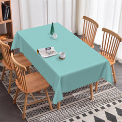 Lofaris Coffee Bar Decoration Blue Rectangle Tablecloth