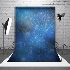 Lofaris Cold Storm Blue Raindrops Scene Photoshoot Backdrop