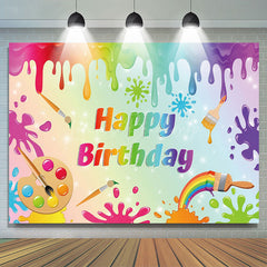 Lofaris Color Drawing Board Graffiti Kids Birthday Backdrop