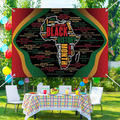 Lofaris Colored Letters Africa Black History Month Backdrop