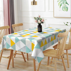 Lofaris Colored Triangle Pattern Rectangle Tablecloth