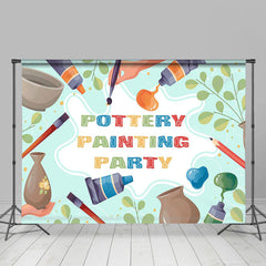 Lofaris Colorful Art Pottery Painting Brush Party Backdrop