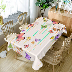 Lofaris Colorful Butterflies Modern Rectangle Tablecloth