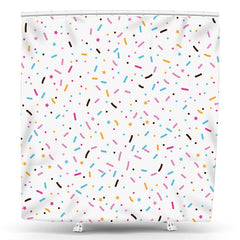 Lofaris Colorful Candy Style White Shower Curtain For Bathroom