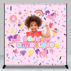 Lofaris Colorful Candyland Custom Birthday Party Backdrop