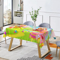 Lofaris Colorful Candyland Dessert Rectangle Tablecloth