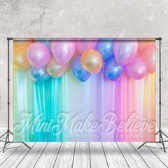 Lofaris Colorful Curtain Balloons Valentines Day Backdrop