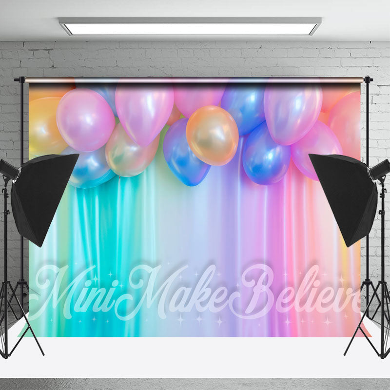 Lofaris Colorful Curtain Balloons Valentines Day Backdrop