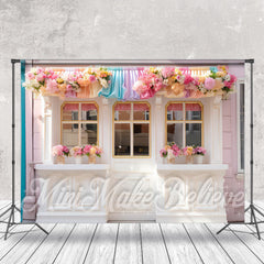 Lofaris Colorful Curtain Floral Store Backdrop For Photo