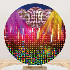 Lofaris Colorful Dynamic Disco Round Dance Party Backdrop