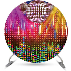 Lofaris Colorful Dynamic Disco Round Dance Party Backdrop