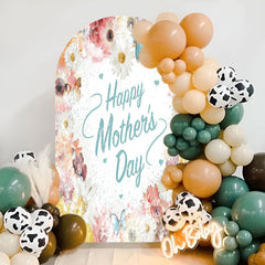 Lofaris Colorful Floral Happy Mothers Day Arch Backdrop