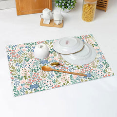 Lofaris Colorful Floral Spring Dining Set Of 4 Placemats