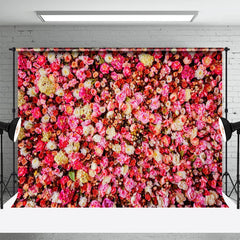 Lofaris Colorful Flower Buds Floral Valentines Day Backdrop