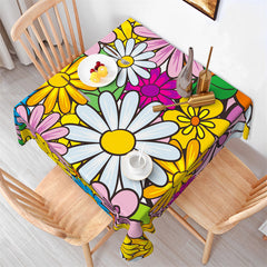 Lofaris Colorful Garden Painting Patterns Square Tablecloth