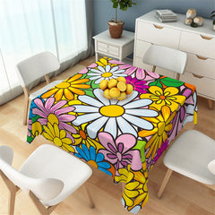 Lofaris Colorful Garden Painting Patterns Square Tablecloth