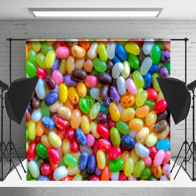 Lofaris Colorful Jelly Beans Candy Easter Photo Backdrops