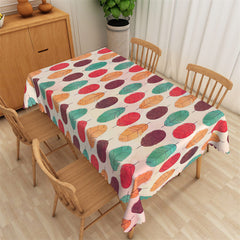 Lofaris Colorful Leaves Pattern Step And Repeat Tablecloth