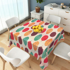 Lofaris Colorful Leaves Pattern Step And Repeat Tablecloth