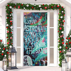 Lofaris Colorful Letter Graffiti Valentines Day Door Cover