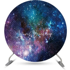 Lofaris Colorful Mysterious Universe Round Birthday Backdrop