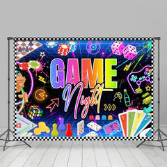 Lofaris Colorful Neon Game Night Backdrop For Dance Party