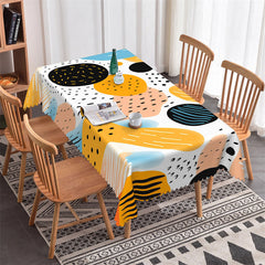 Lofaris Colorful Pattern Spots Modern Rectangle Tablecloth